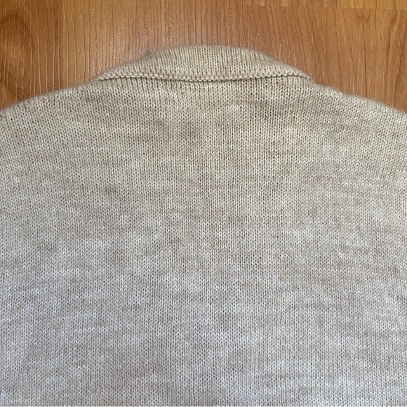 Vintage Baby Alpaca Men’s Cream V Neck Vest Size Medium - Picture 5 of 7